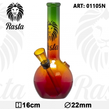 Glas Bong Rasta 16 cm